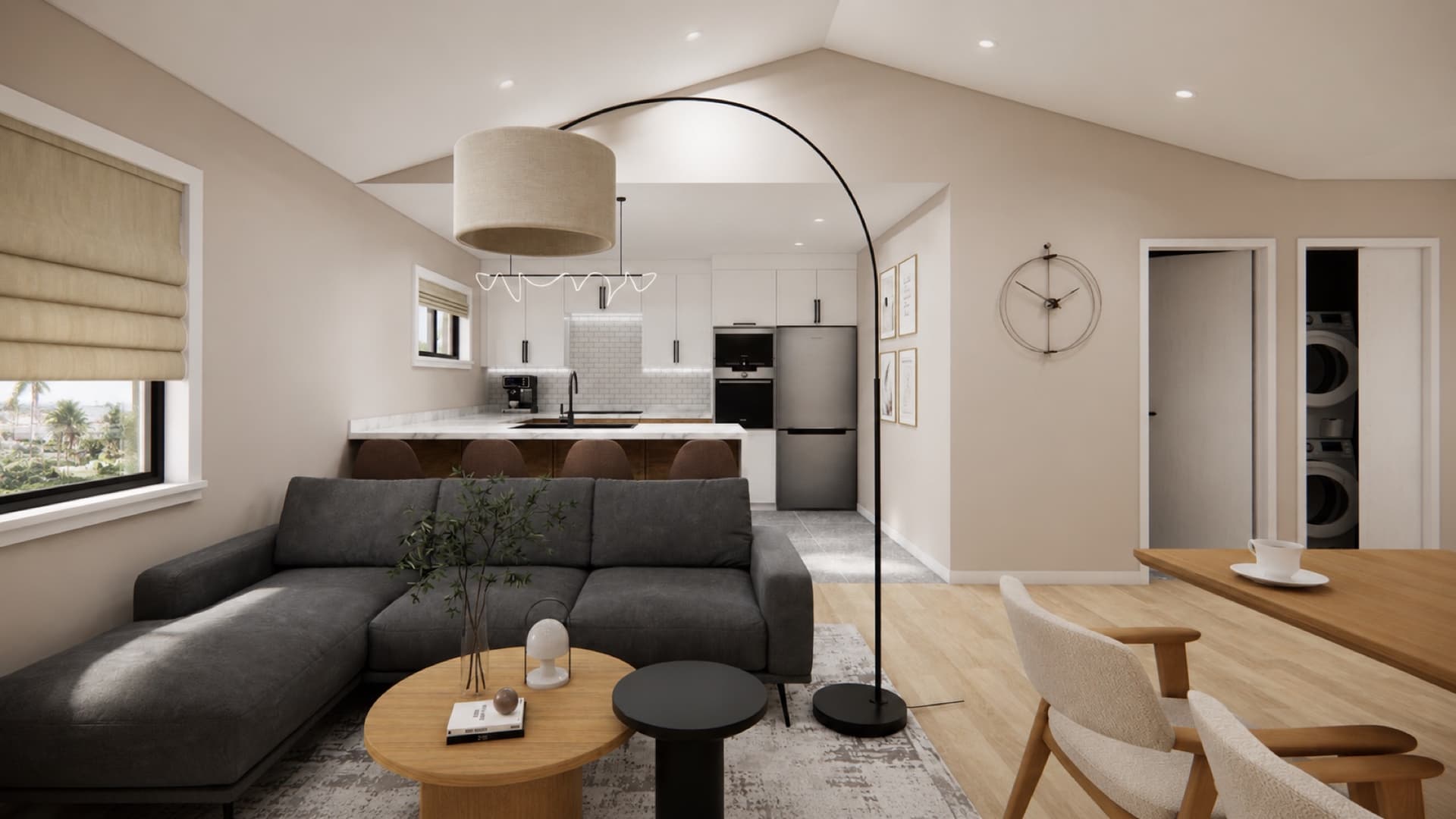 The 690 — living 1 interior render