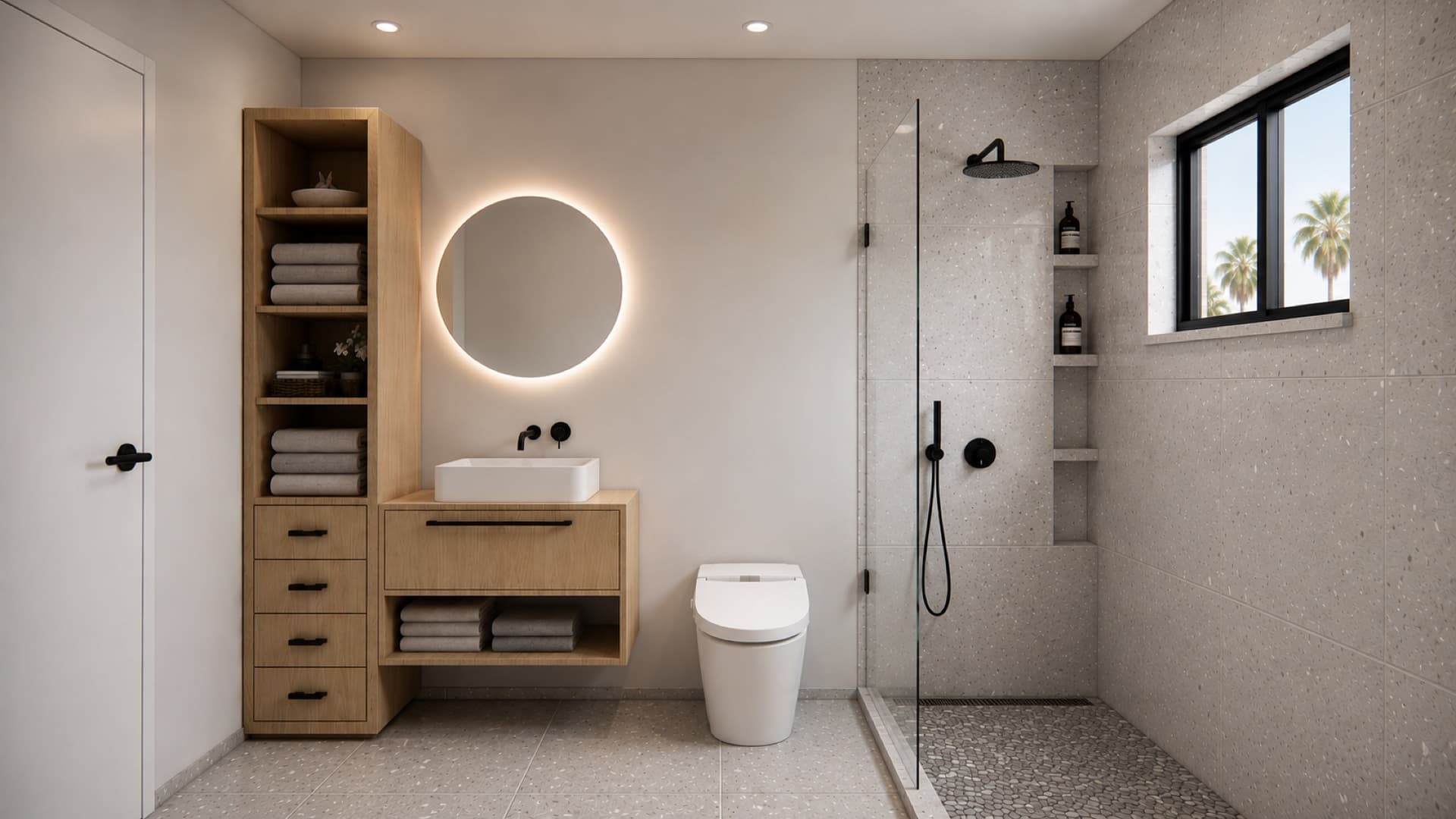 The 800 — bathroom interior render (Option 1)