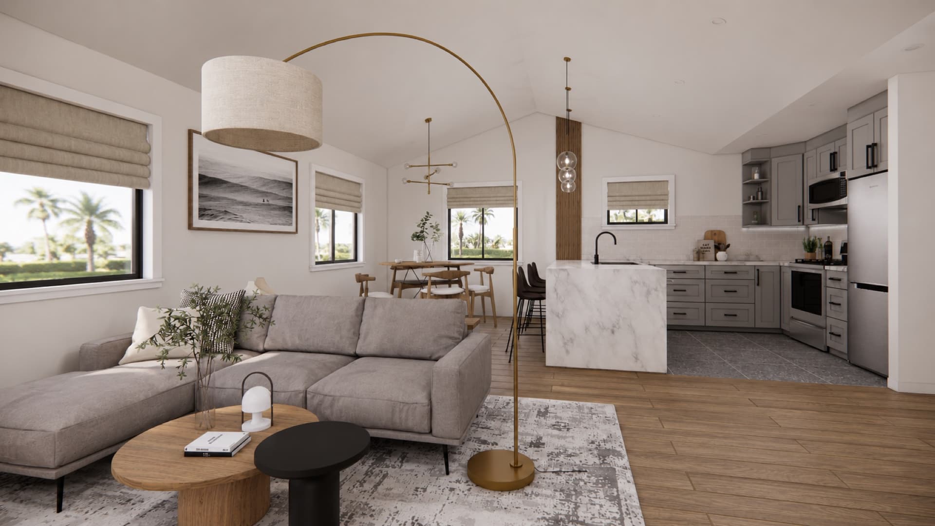 The 800 — living op1 interior render (Option 1)